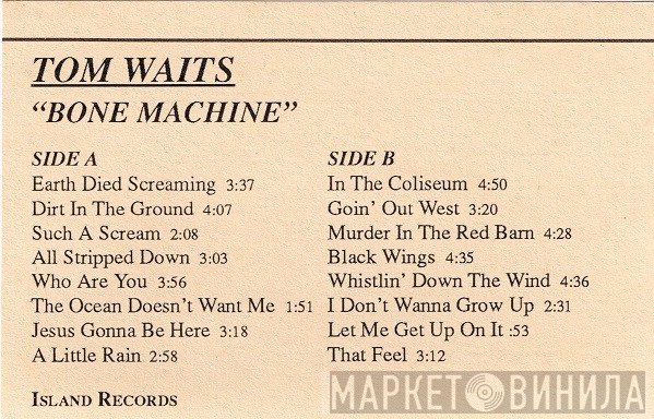 Tom Waits  - Bone Machine