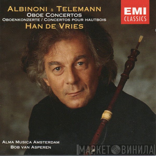 Tomaso Albinoni, Georg Philipp Telemann, Han de Vries, Alma Musica Amsterdam, Bob van Asperen  - Oboe Concertos