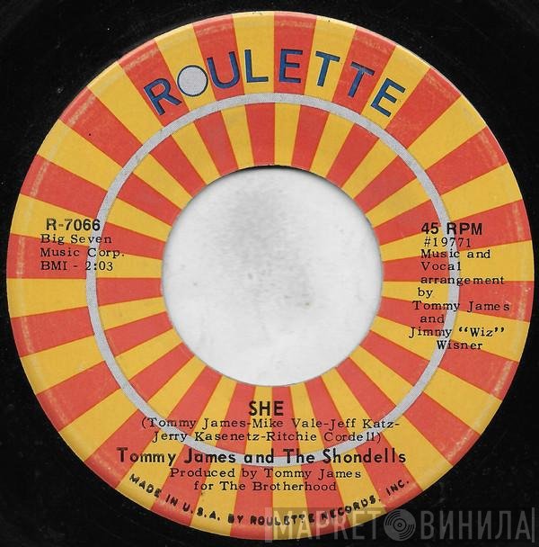 Tommy James & The Shondells  - She / Loved One