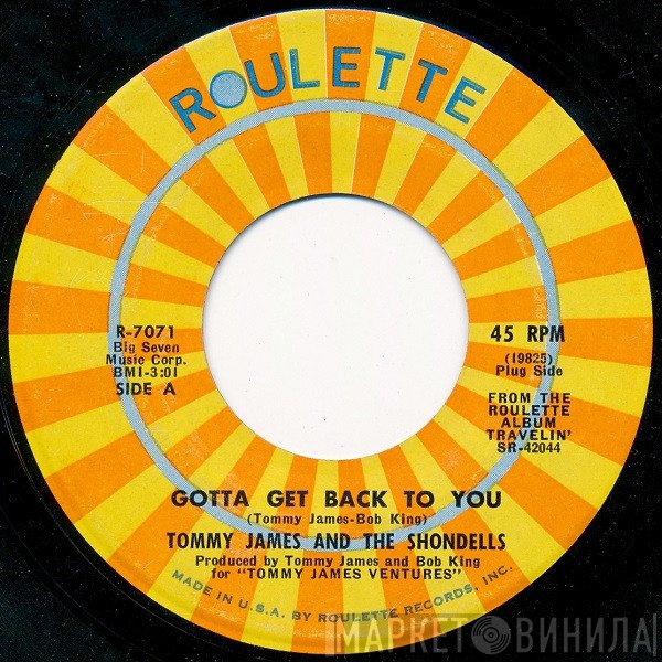 Tommy James & The Shondells  - Gotta Get Back To You