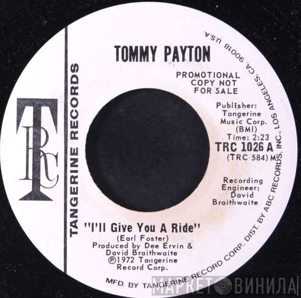 Tommy Payton - I'll Give You A Ride