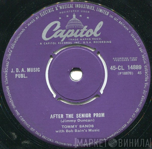 Tommy Sands, Bob Bain's Music - After The Senior Prom