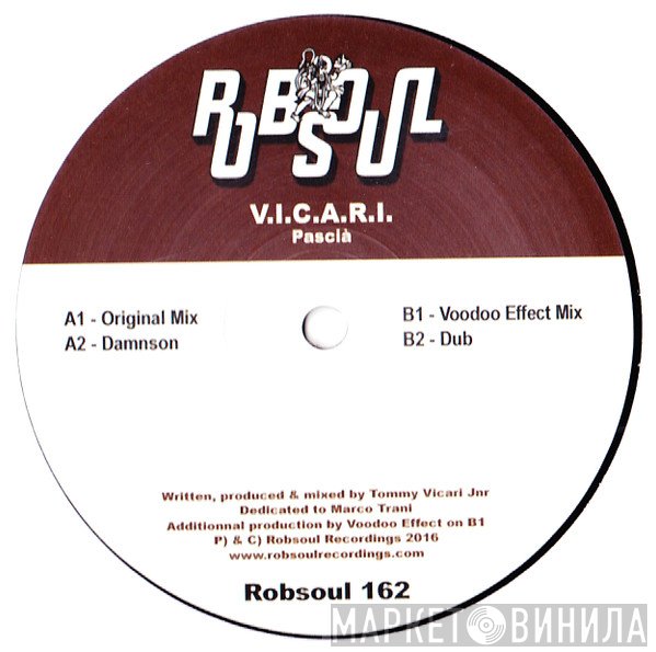 Tommy Vicari jnr - Pascià