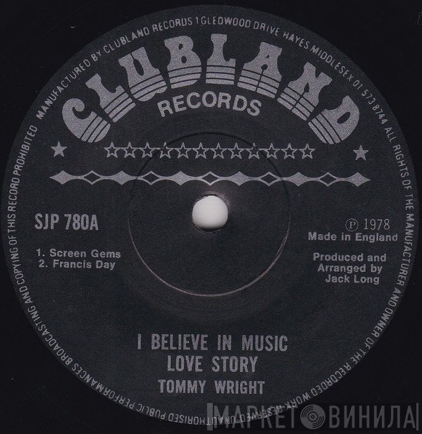 Tommy Wright - I Believe In Music