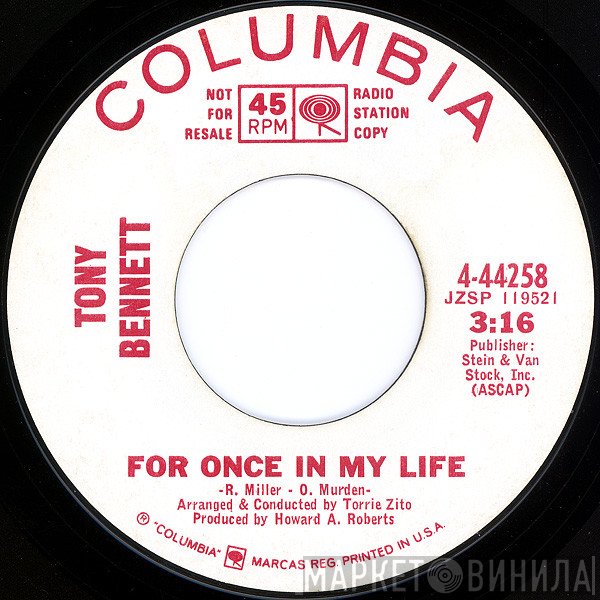 Tony Bennett  - For Once In My Life