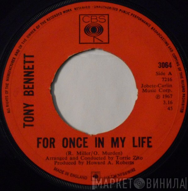 Tony Bennett  - For Once In My Life