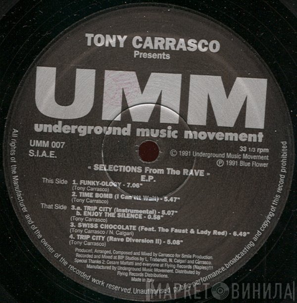 Tony Carrasco - Selections From The Rave E.P.