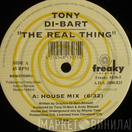 Tony Di Bart - The Real Thing
