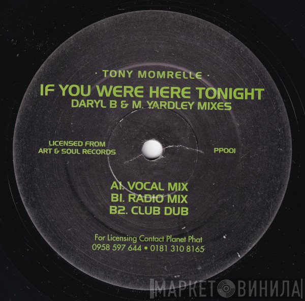 Tony Momrelle - If You Were Here Tonight (Daryl B & M. Yardley Mixes)