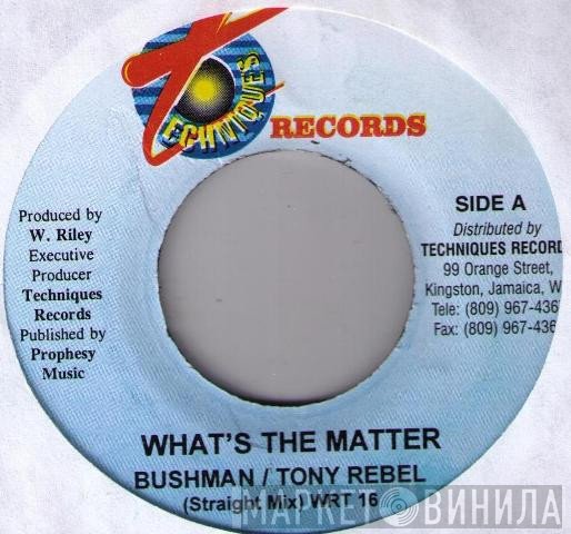 Tony Rebel, Bushman  - What's The Matter