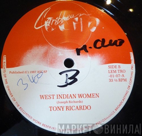 Tony Ricardo - West Indian Women / Save A Little Love