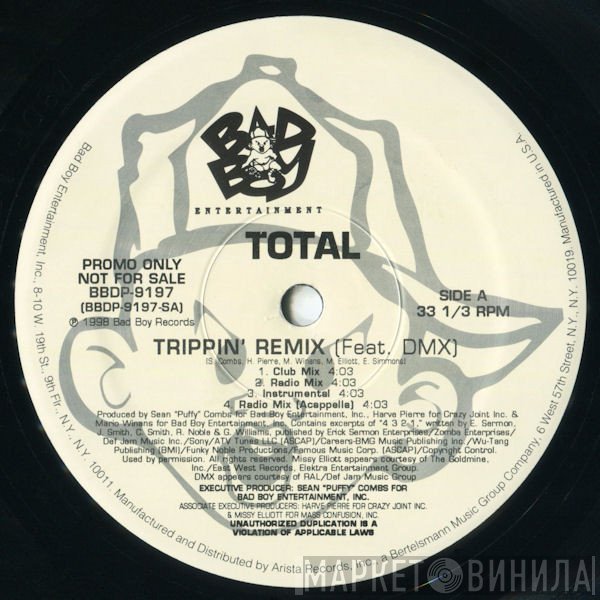 Total - Trippin' (Remix) / What About Us (Remix)