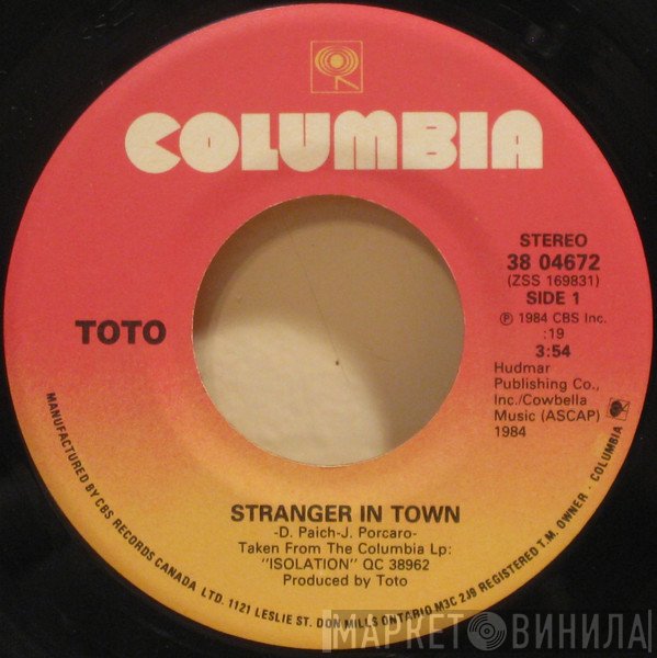 Toto  - Stranger In Town