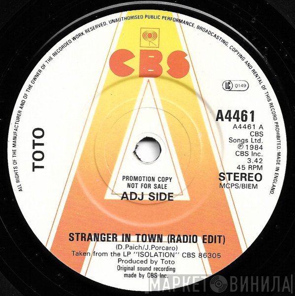 Toto  - Stranger In Town