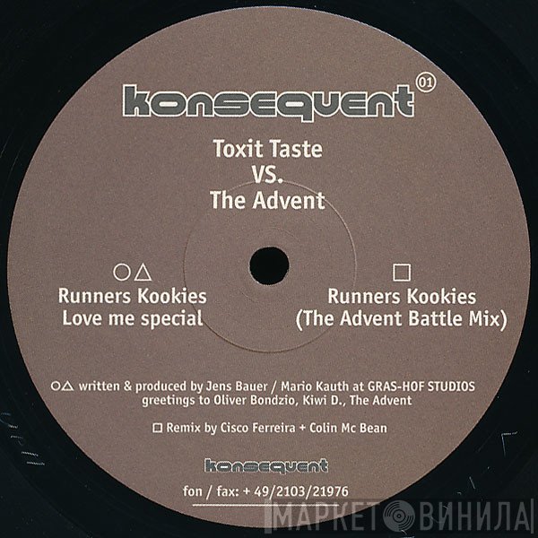 Toxit Taste Vs. The Advent  - Runners Kookies