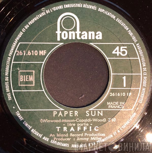 Traffic  - Paper Sun