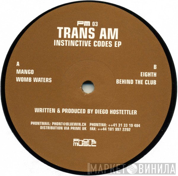 Trans Am  - Instinctive Codes EP