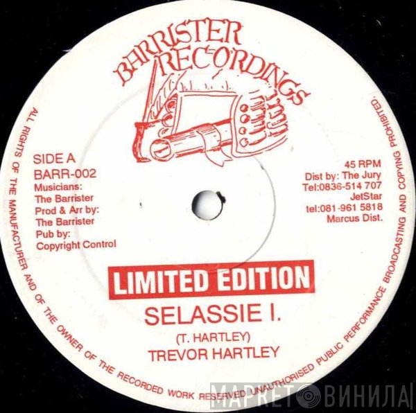 Trevor Hartley / Chazzlyn - Selassie I / Hey Baby
