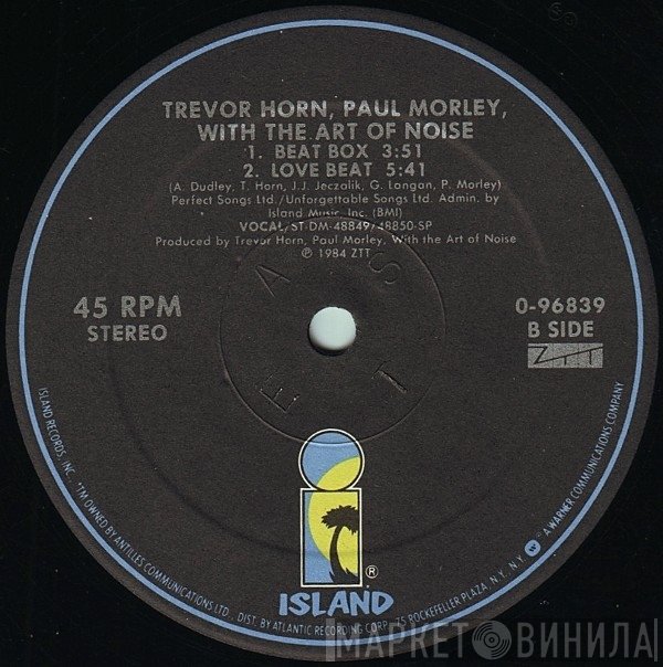 Trevor Horn, Paul Morley , With The Art Of Noise  - Moments In Love