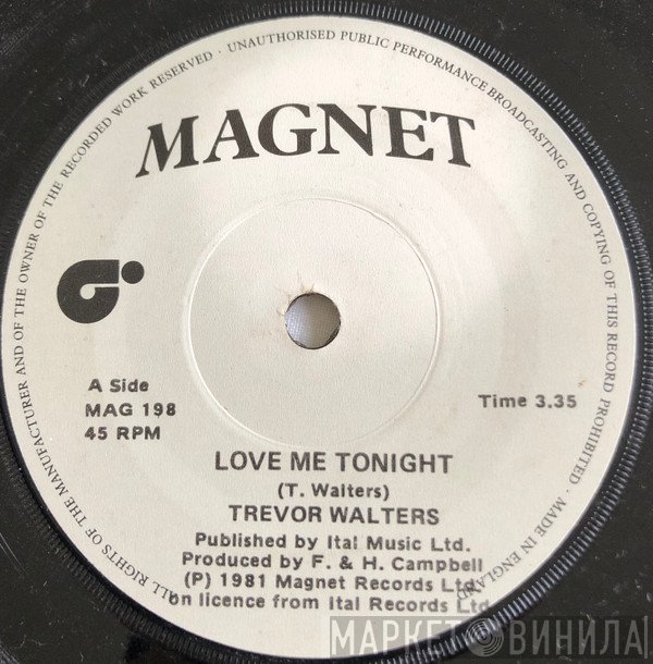 Trevor Walters, Ital Full Star - Love Me Tonight / Dub Me Tonight