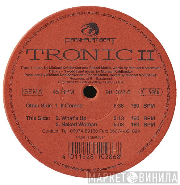 Tronic - It Comes