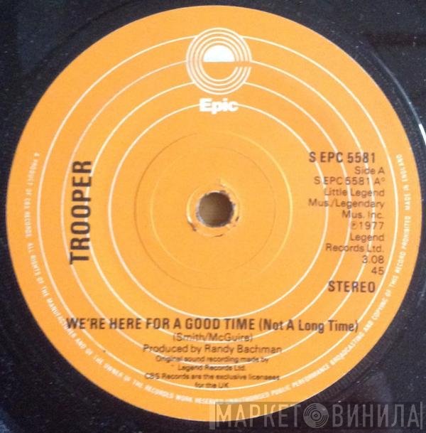 Trooper  - We're Here For A Good Time (Not A Long Time)