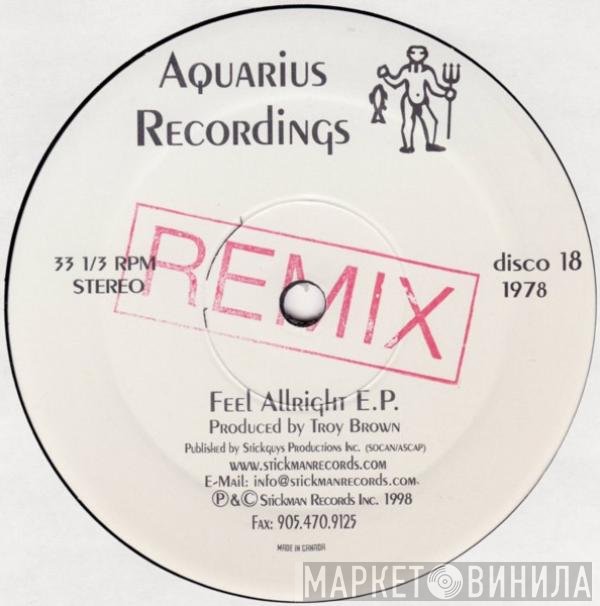 Troy Brown - Feel Allright E.P. (Remix)