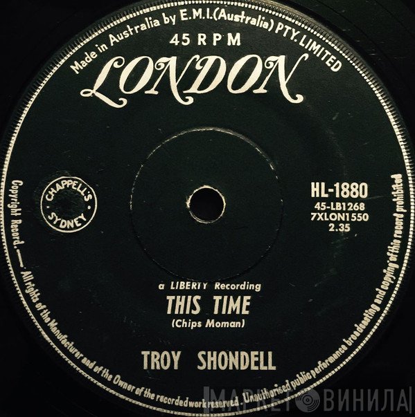 Troy Shondell  - This Time