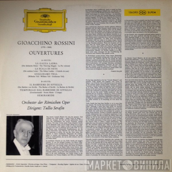 Tullio Serafin / Orchestra Del Teatro Dell'Opera Di Roma  - Ouvertures