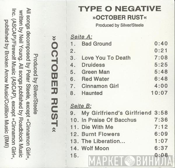 Type O Negative  - October Rust