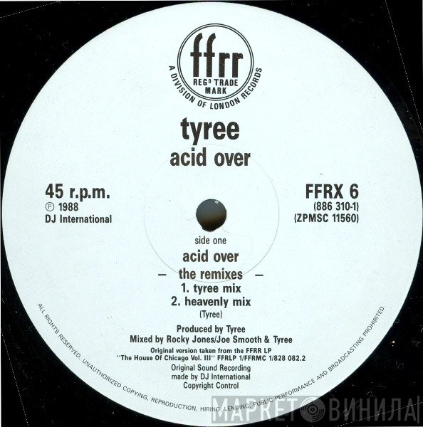 Tyree Cooper - Acid Over (The Remixes)