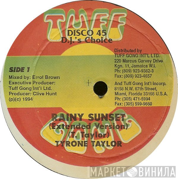 Tyrone Taylor  - Rainy Sunset
