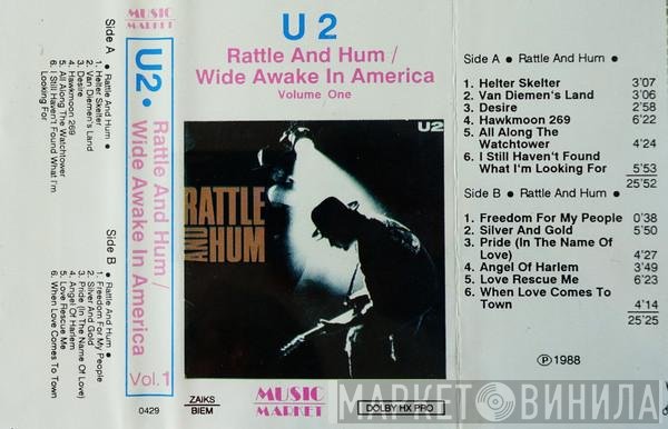 U2  - Rattle And Hum / Wide Awake In America Volume One