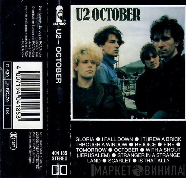 U2  - October