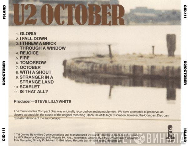 U2  - October