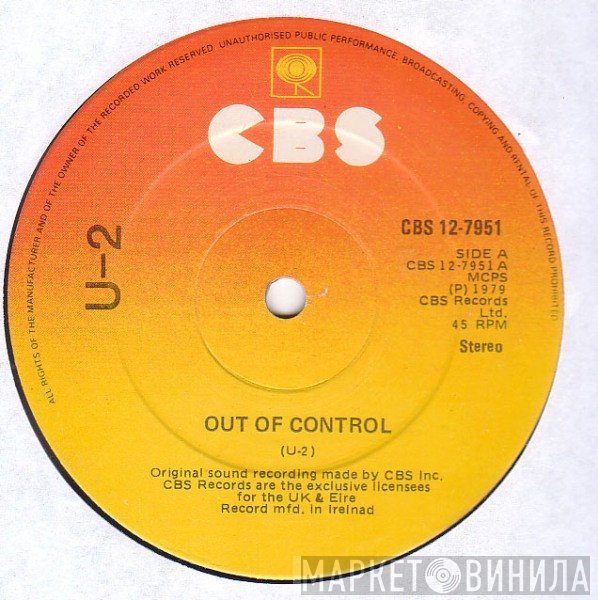 U2  - Out Of Control