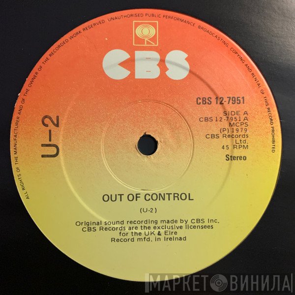 U2  - Out Of Control