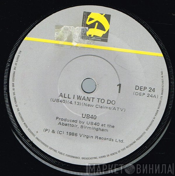 UB40  - All I Want To Do