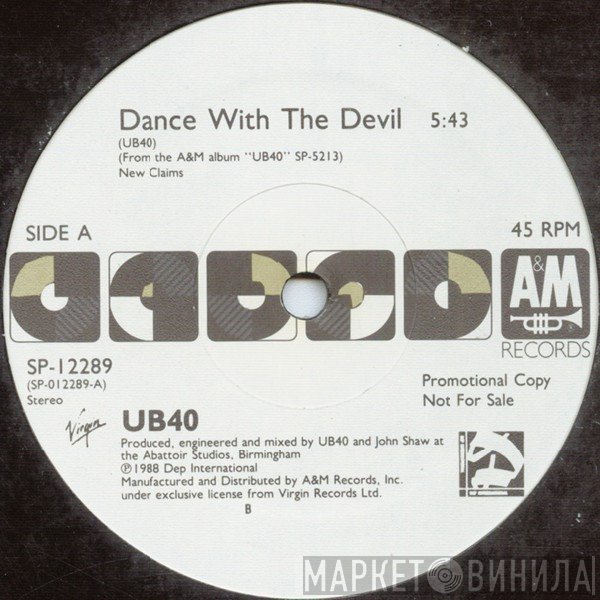 UB40 - Dance With The Devil / Red Red Wine