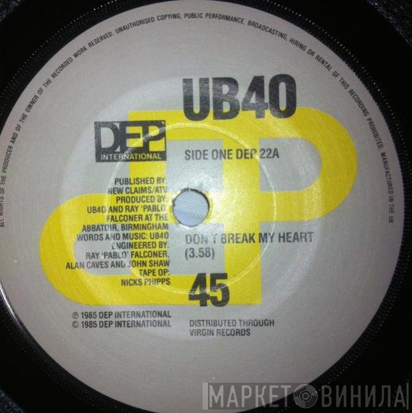 UB40 - Don't Break My Heart