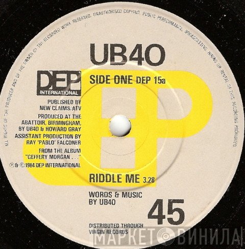 UB40 - Riddle Me