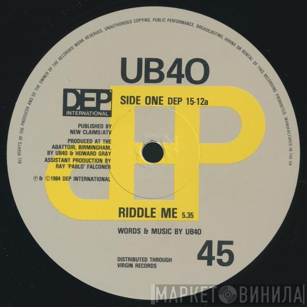 UB40  - Riddle Me