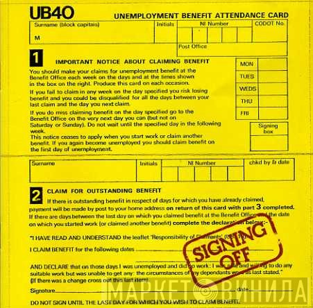 UB40  - Signing Off