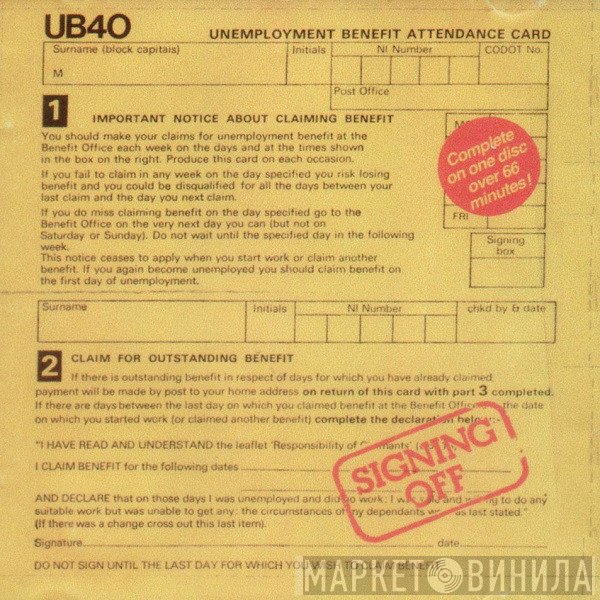 UB40  - Signing Off