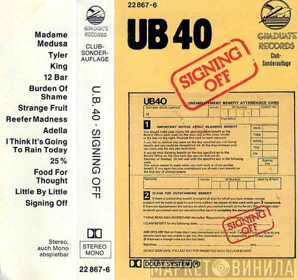 UB40  - Signing Off