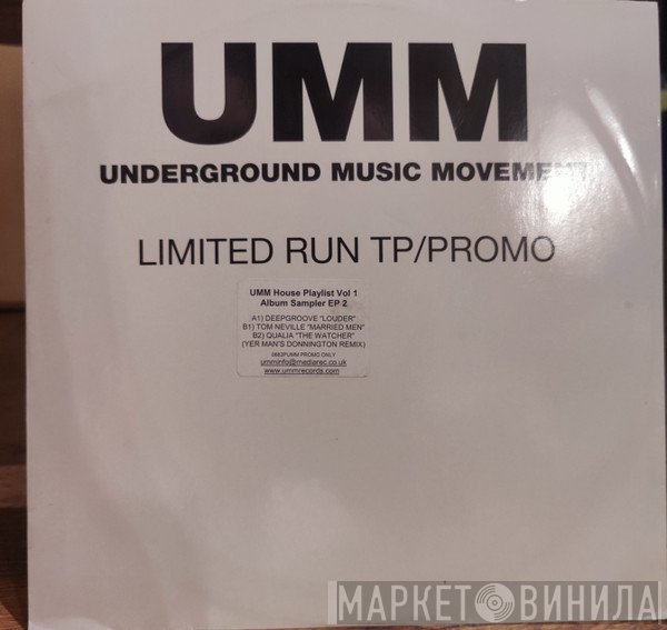  - UMM House Playlists Vol 1 Album - Sampler EP2