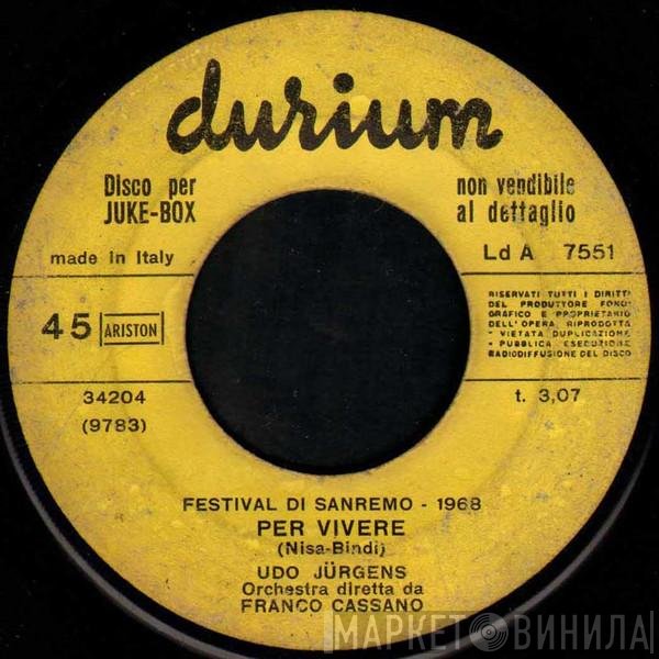 Udo Jürgens  - Per Vivere / Ridendo Vai