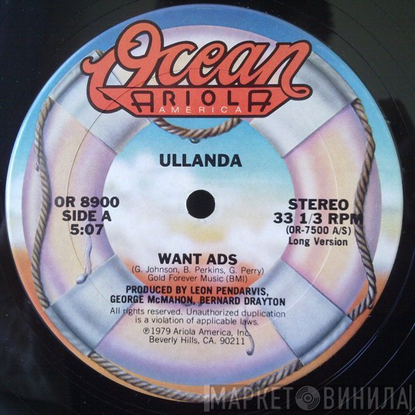Ullanda McCullough  - Want Ads