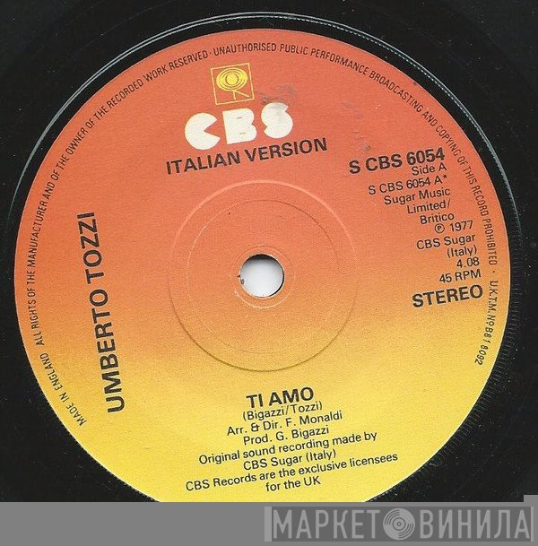 Umberto Tozzi  - Ti Amo