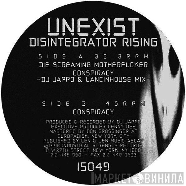 Unexist  - Disintegrator Rising
